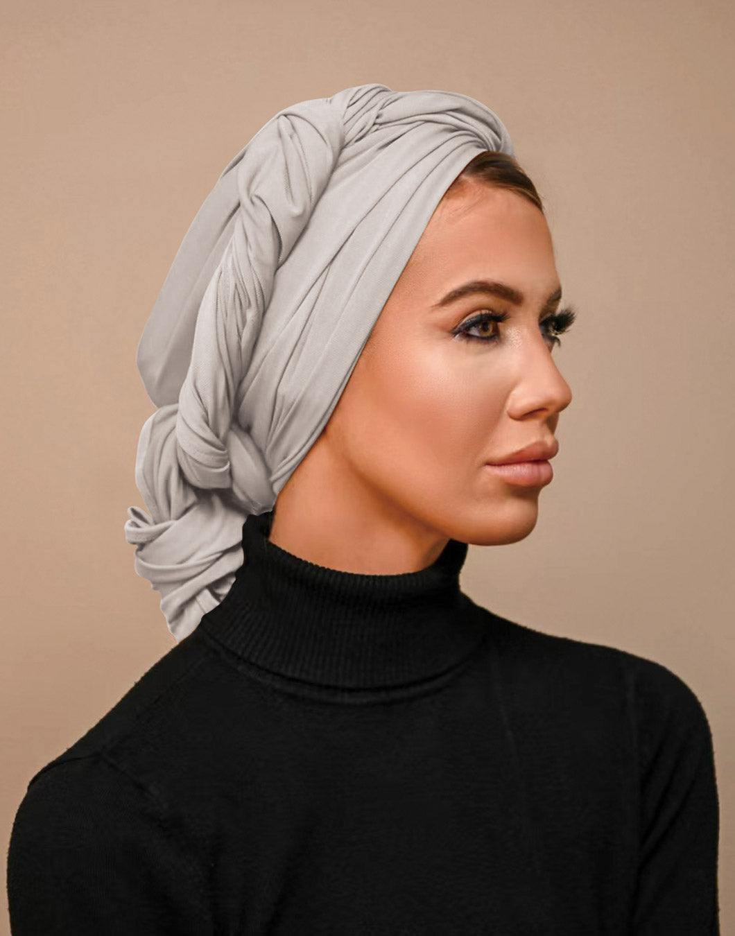 Breathable Premium Jersey Hijab Light Grey