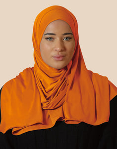 Premium Jersey Hijab Orange