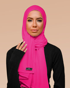 Premium Jersey Hijab Fuchsia