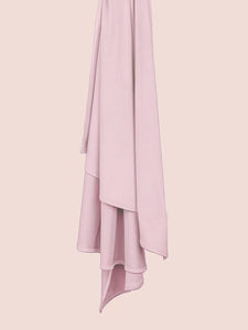 A Satin Jersey Hijab Baby Pink