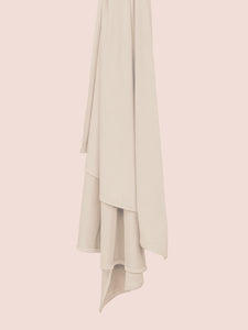 A Satin Jersey Hijab Creamy Beige