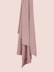 A Satin Jersey Hijab Powder Pink