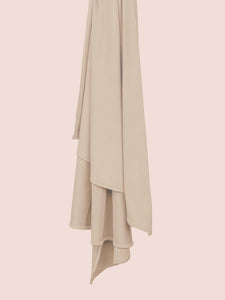 A Satin Jersey Hijab Sandy Beige