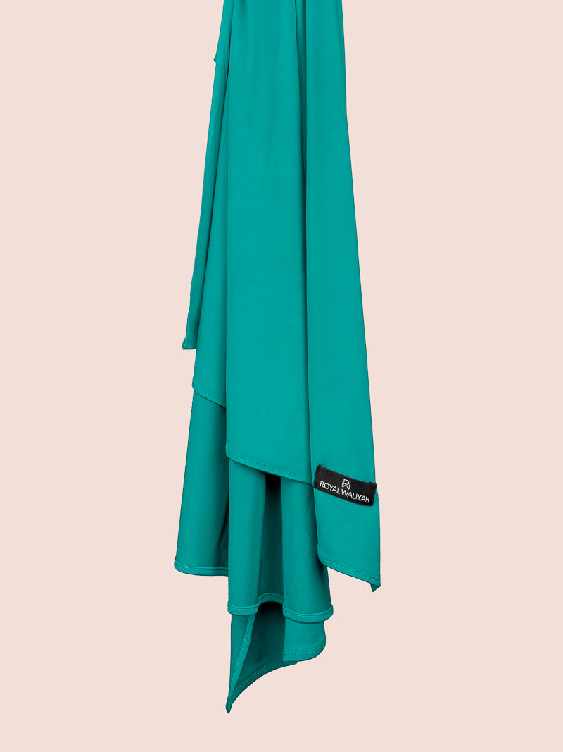 A Premium Satin Jersey Hijab Turquoise