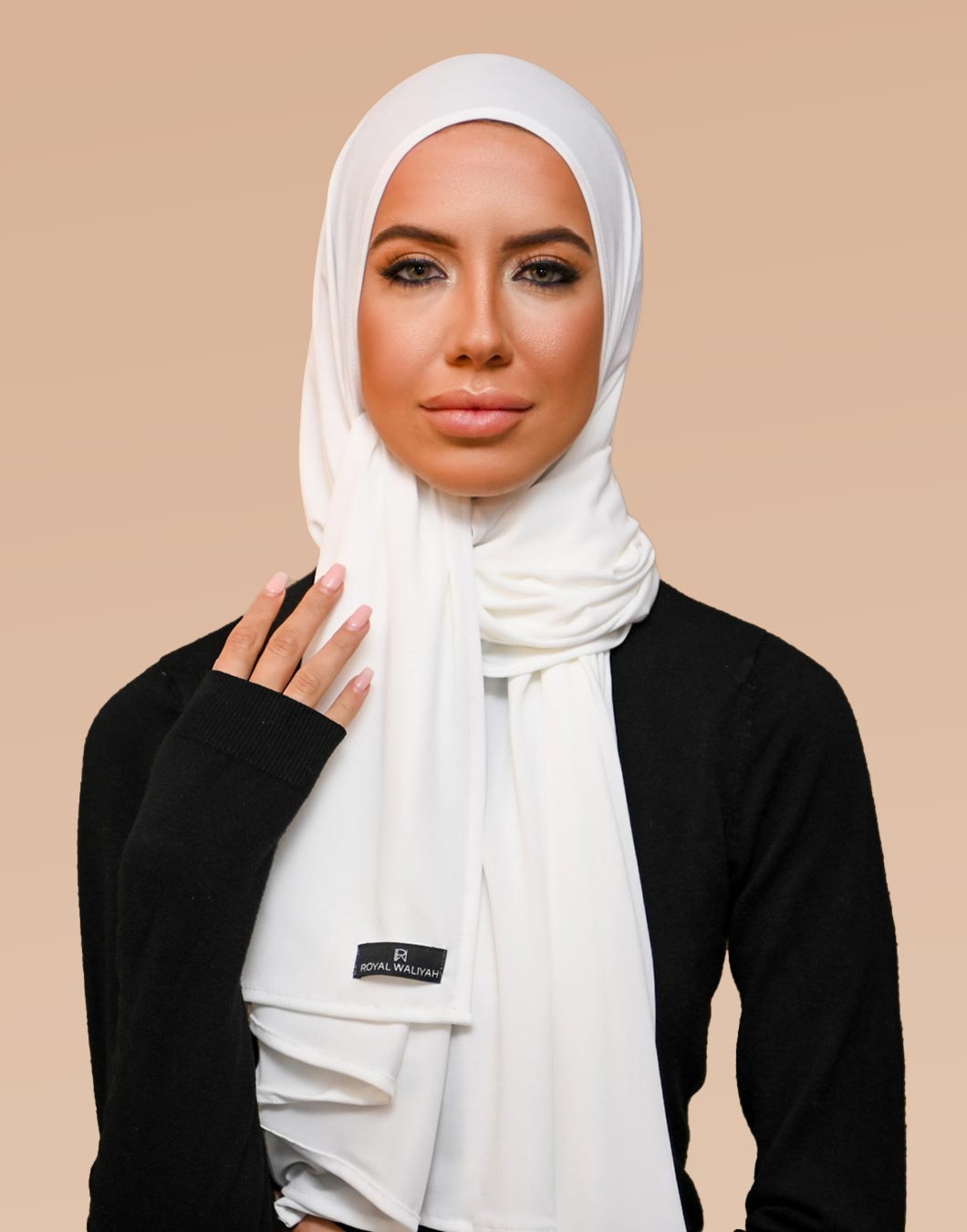 Premium Jersey Hijab White