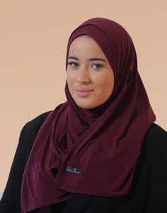 Premium Jersey Hijab Bordeaux