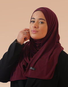 Premium Jersey Hijab Bordeaux